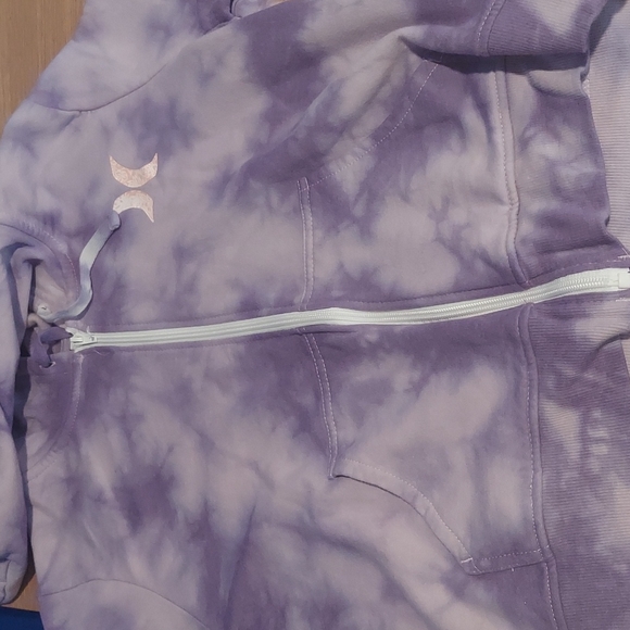 New With Tags Hurley Purple Tie Dye Medium Sweatshirt - Picture 2 of 5